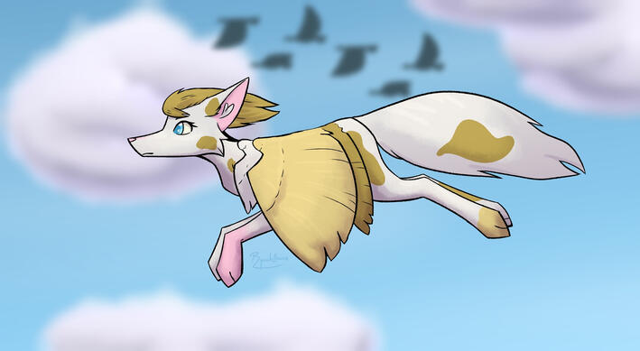 Full body, fake background